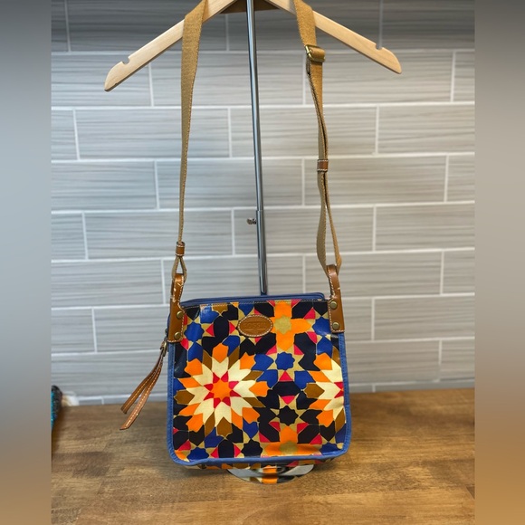 Fossil | Key-Per | Crossbody | Starburst Repeating Print | Vibrant | ZB5600 - Picture 2 of 15